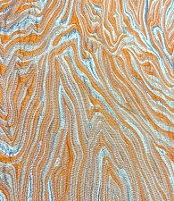 Жаккард оранжевая волна